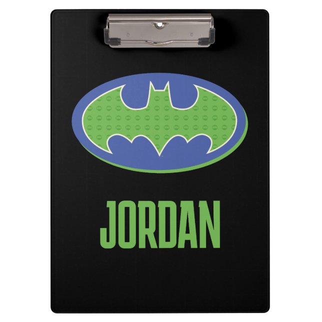 Batman | Purple & Green Symbol Clipboard (Front)