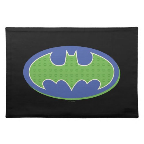 Batman  Purple  Green Symbol Cloth Placemat