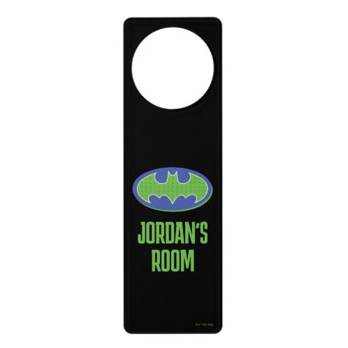 Batman  Purple  Green Symbol Door Hanger