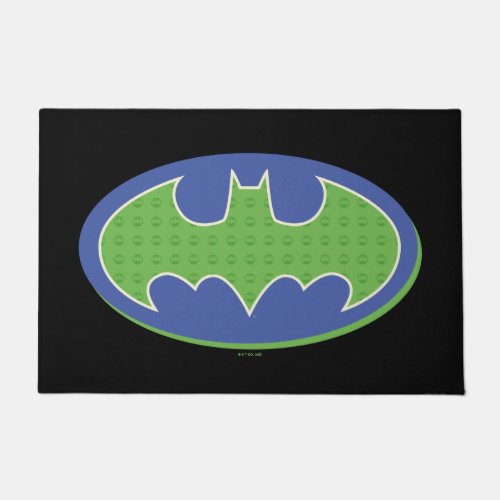 Batman  Purple  Green Symbol Doormat