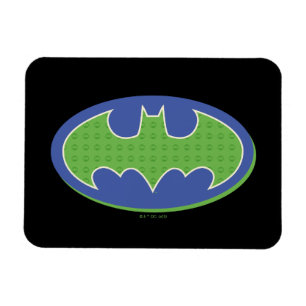 Batman   Purple & Green Symbol Magnet