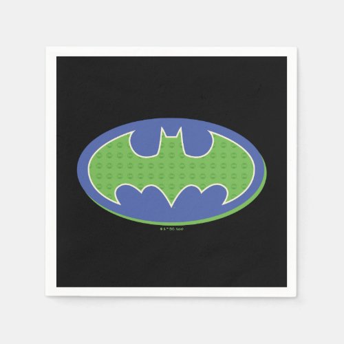 Batman  Purple  Green Symbol Napkins