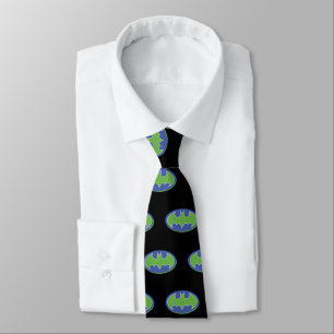 Batman   Purple & Green Symbol Neck Tie