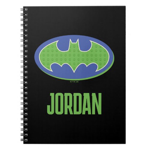 Batman  Purple  Green Symbol Notebook