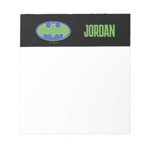 Batman  Purple  Green Symbol Notepad