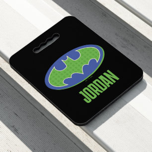 Batman   Purple & Green Symbol Seat Cushion