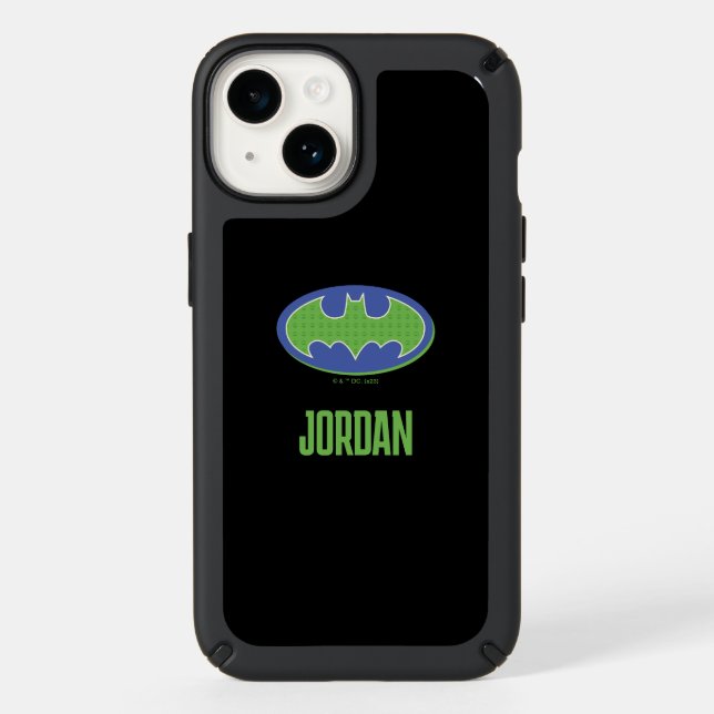 Batman | Purple & Green Symbol Speck iPhone Case (Front)