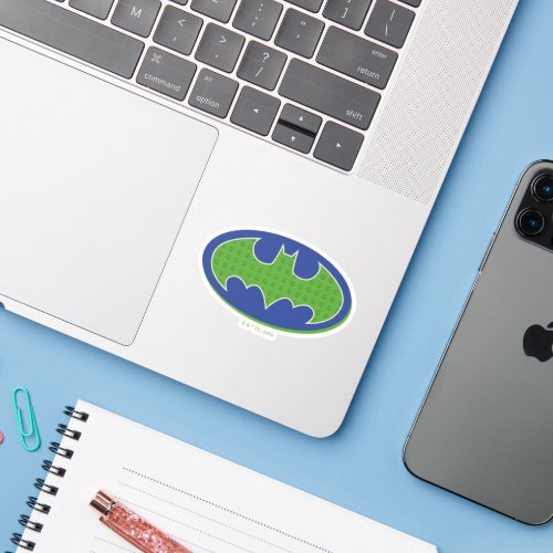 Batman  Purple  Green Symbol Sticker