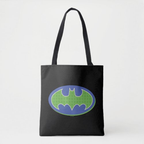 Batman  Purple  Green Symbol Tote Bag