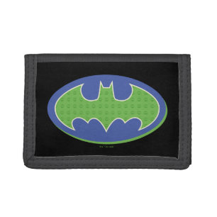 Batman Purple & Green Symbol Tri-fold Wallet