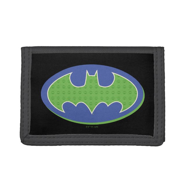 Batman | Purple & Green Symbol Trifold Wallet (Front)