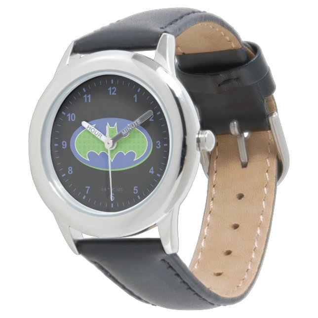 Batman | Purple & Green Symbol Watch (Angled)