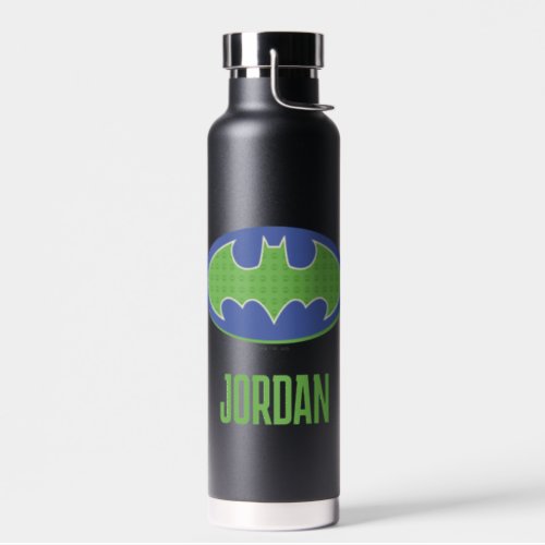 Batman  Purple  Green Symbol Water Bottle