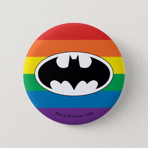 Batman Rainbow Logo Button