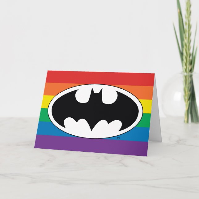 Batman Rainbow Logo Card (Front)
