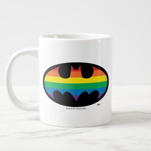 Batman Rainbow Logo Giant Coffee Mug