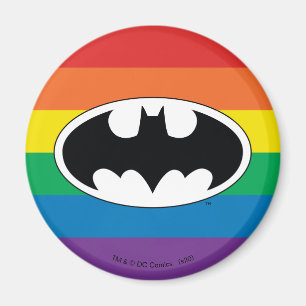Batman Rainbow Logo Magnet