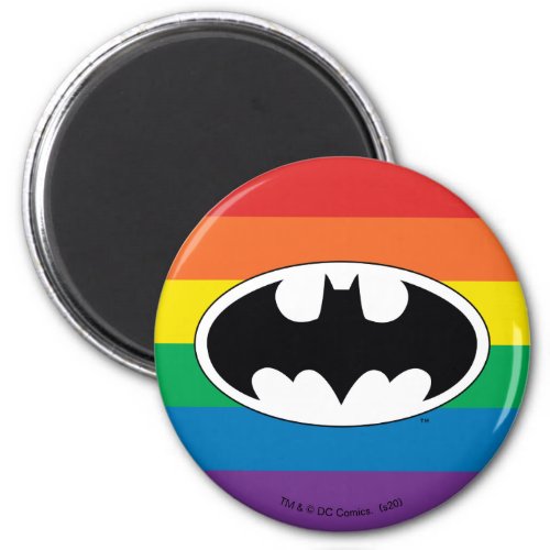 Batman Rainbow Logo Magnet