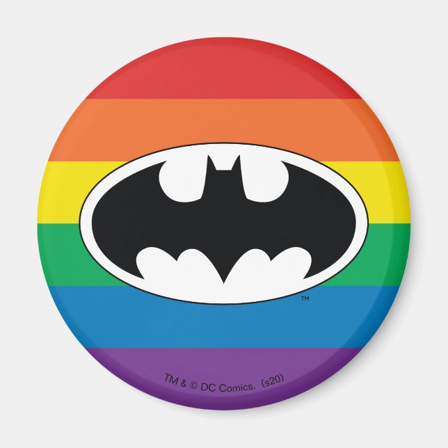 Batman Rainbow Logo Magnet (Front)