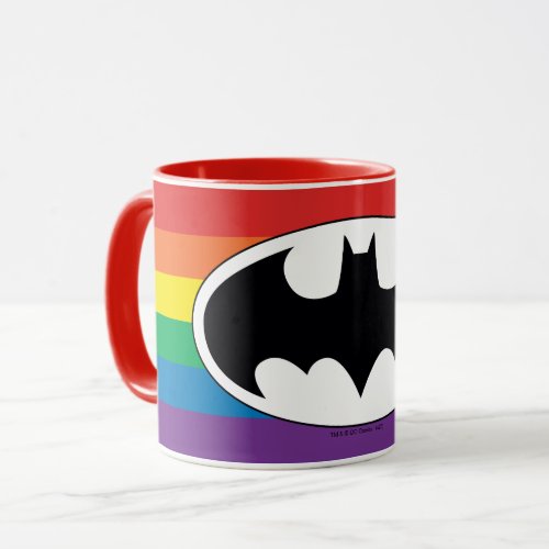 Batman Rainbow Logo Mug