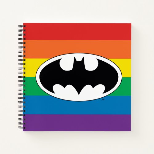 Batman Rainbow Logo Notebook