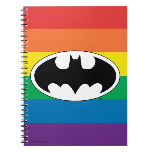 Batman Rainbow Logo Notebook