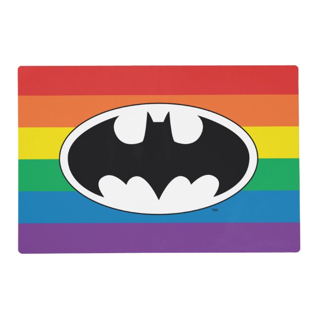 Batman Rainbow Logo Placemat (Front)