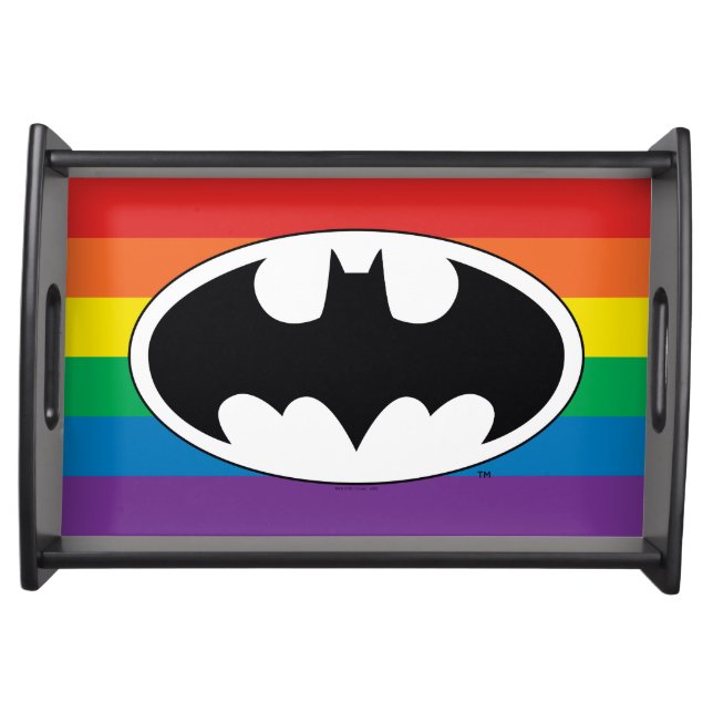 Batman Rainbow Logo Serving Tray (Front)
