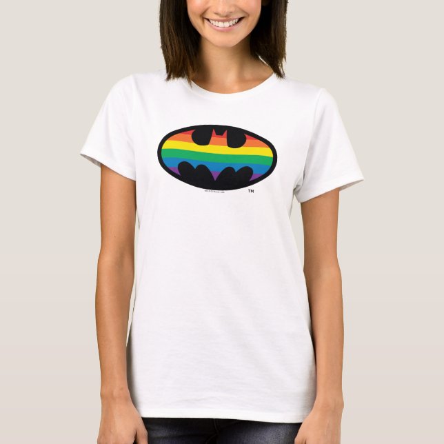 Batman Rainbow Logo T-Shirt (Front)