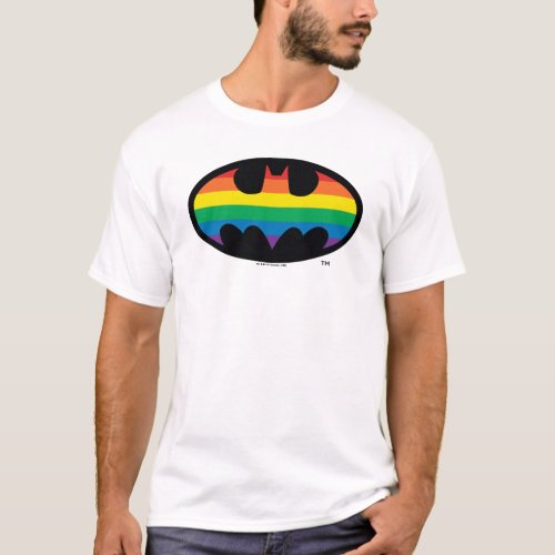 Batman Rainbow Logo T_Shirt