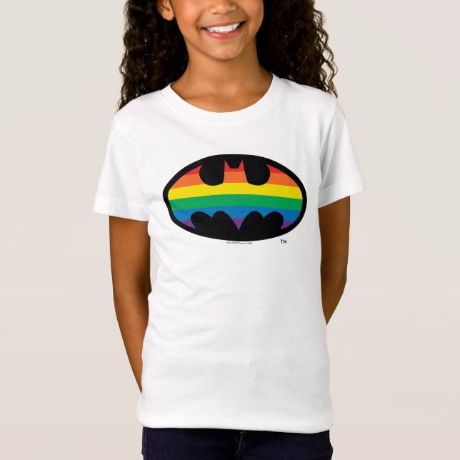 Batman Rainbow Logo T-Shirt (Front)