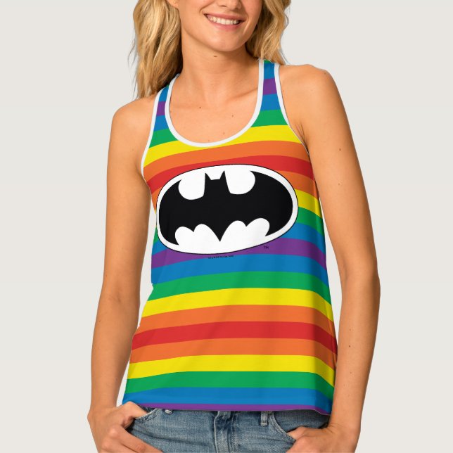 Batman Rainbow Logo Tank Top (Front)