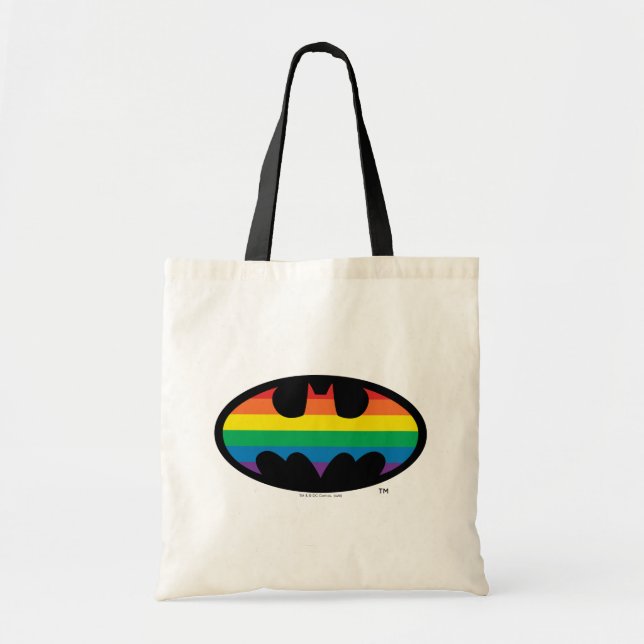 Batman Rainbow Logo Tote Bag (Front)