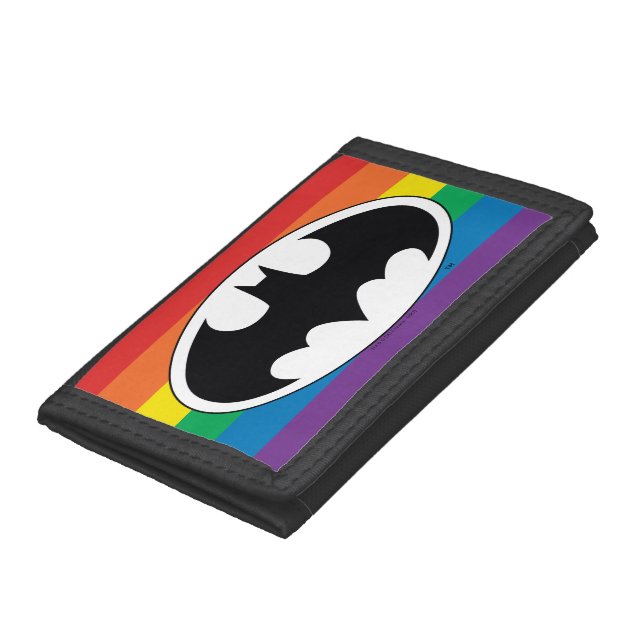 Batman Rainbow Logo Trifold Wallet (Bottom)