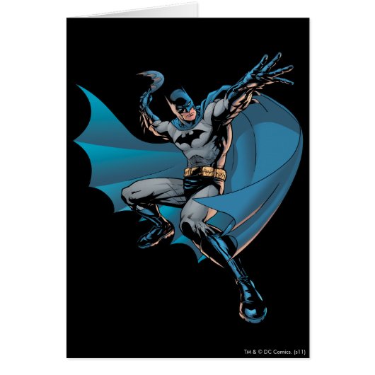 Batman ready to throw cards (Front)