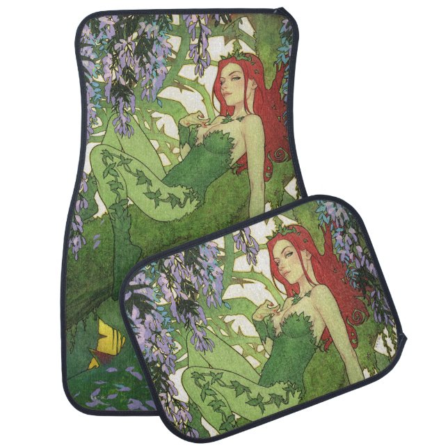 Batman Rebirth Poison Ivy Cover Illustration Car Floor Mat (Set)