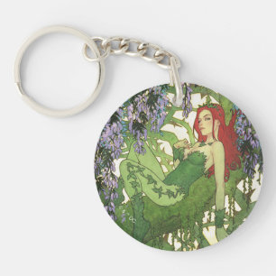 Batman Rebirth Poison Ivy Cover Illustration Keychain