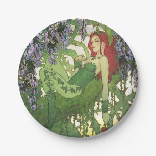Batman Rebirth Poison Ivy Cover Illustration Paper Plates