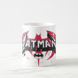 Batman Red and Black Logo Coffee Mug