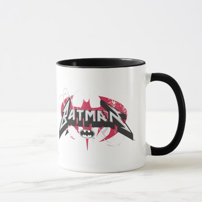 Batman | Red and Black Logo Mug (Right)