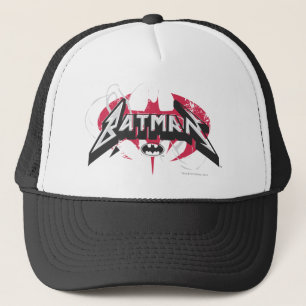 Batman Red and Black Logo Trucker Hat