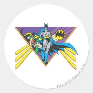 Batman & Robin 2 Classic Round Sticker