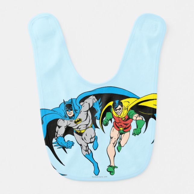 Batman & Robin Baby Bib (Front)