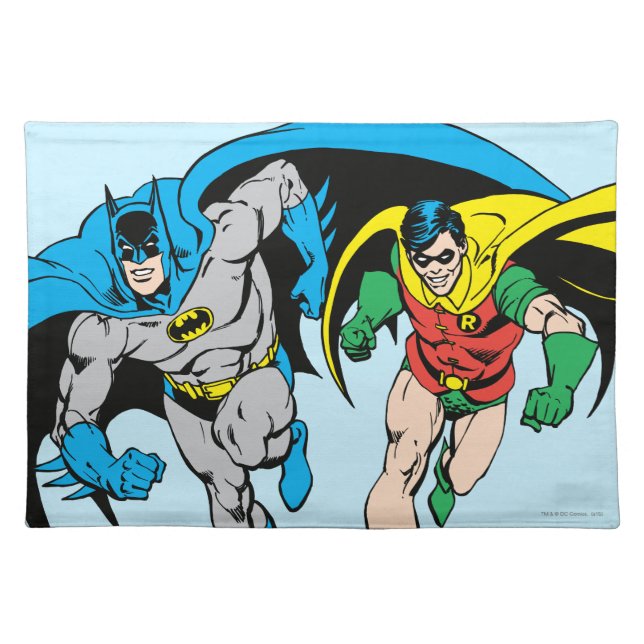 Batman & Robin Cloth Placemat (Front)