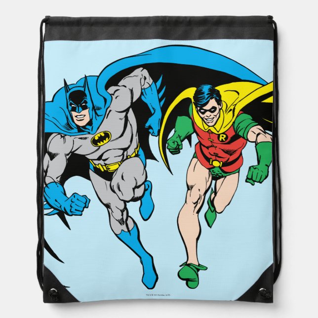 Batman & Robin Drawstring Bag (Front)