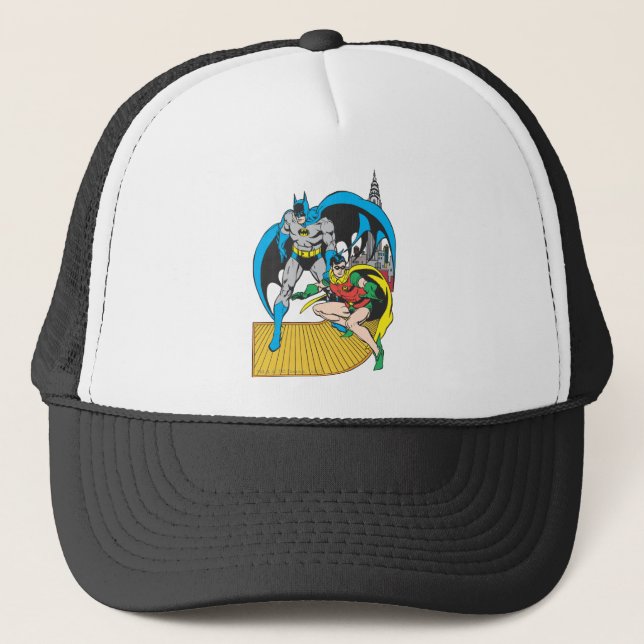 Batman & Robin Escape Trucker Hat (Front)