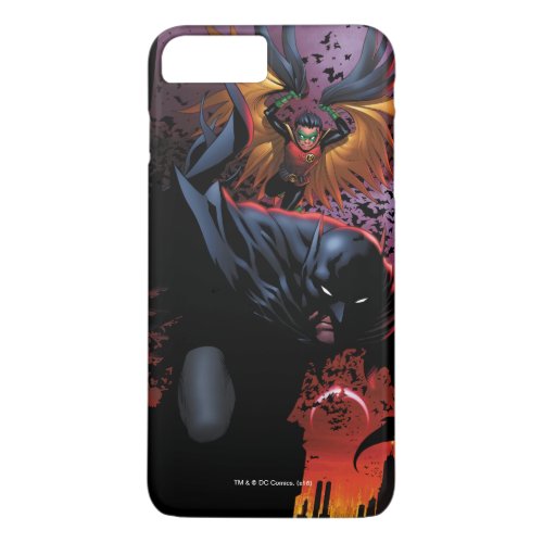 Batman  Robin Flight Over Gotham iPhone 8 Plus7 Plus Case