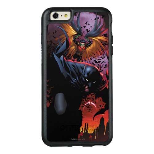 Batman  Robin Flight Over Gotham OtterBox iPhone 66s Plus Case