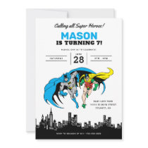 Batman & Robin - Gotham City Birthday Invitation
