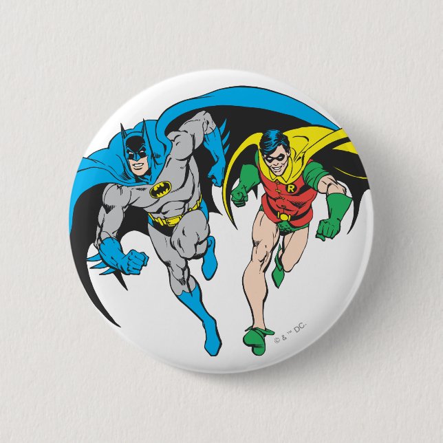 Batman & Robin Pinback Button (Front)